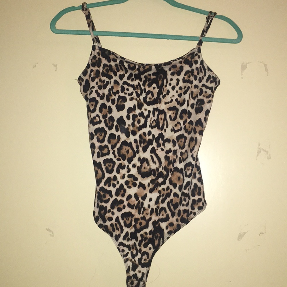 Leopard print bodysuit